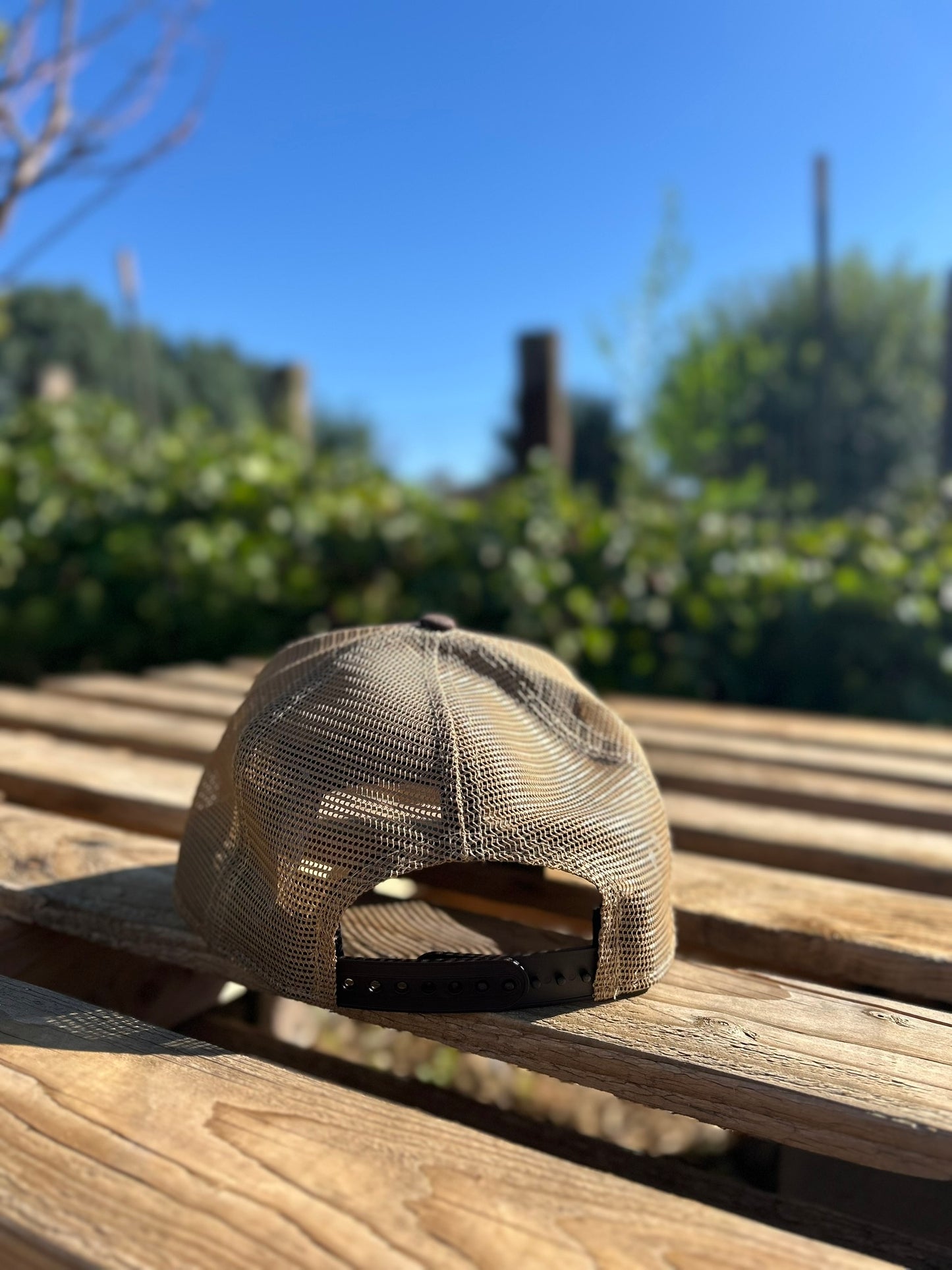 Trucker Hat with Silver Leaf Farms Patch