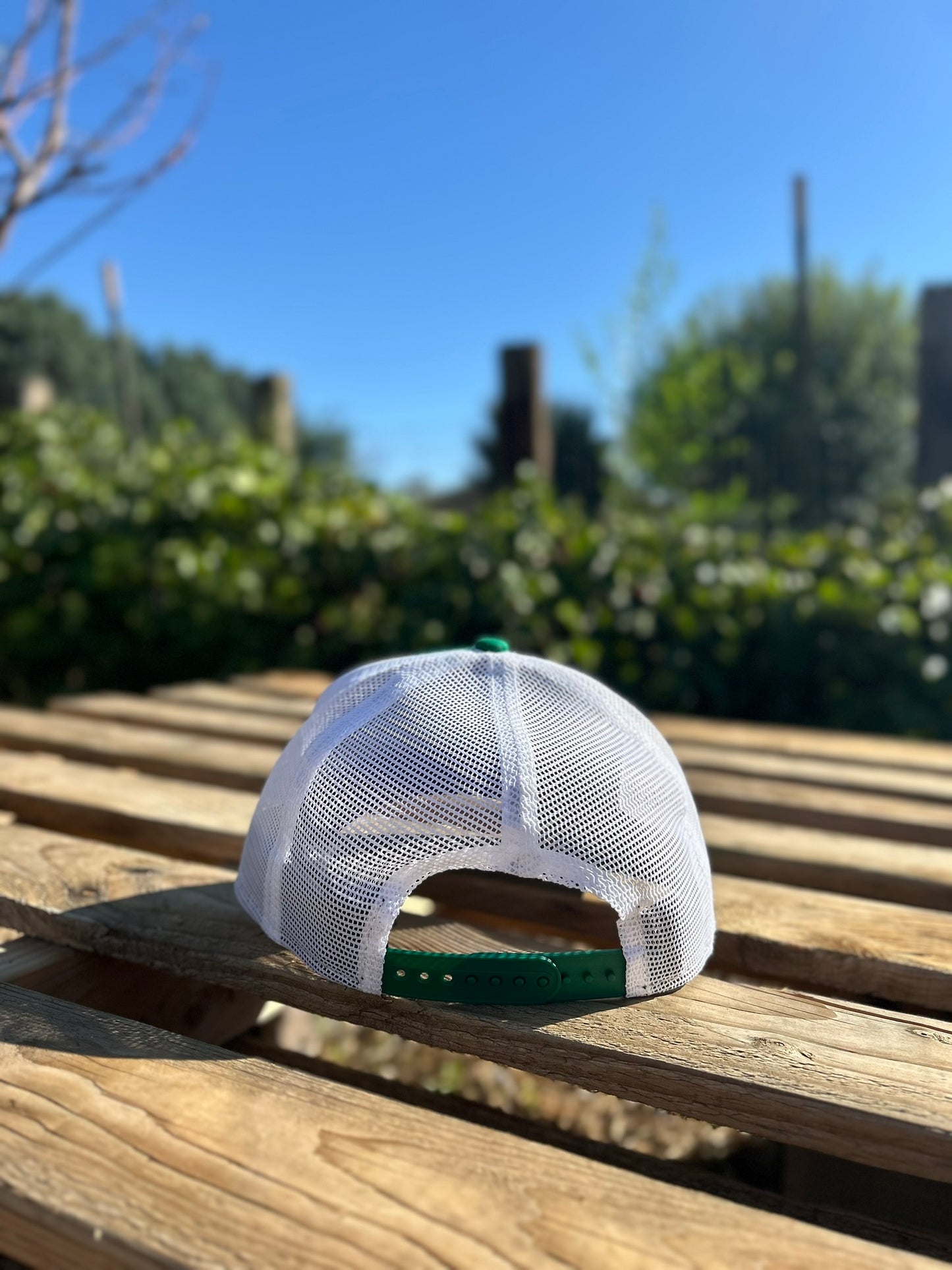 Trucker Hat with Silver Leaf Farms Patch
