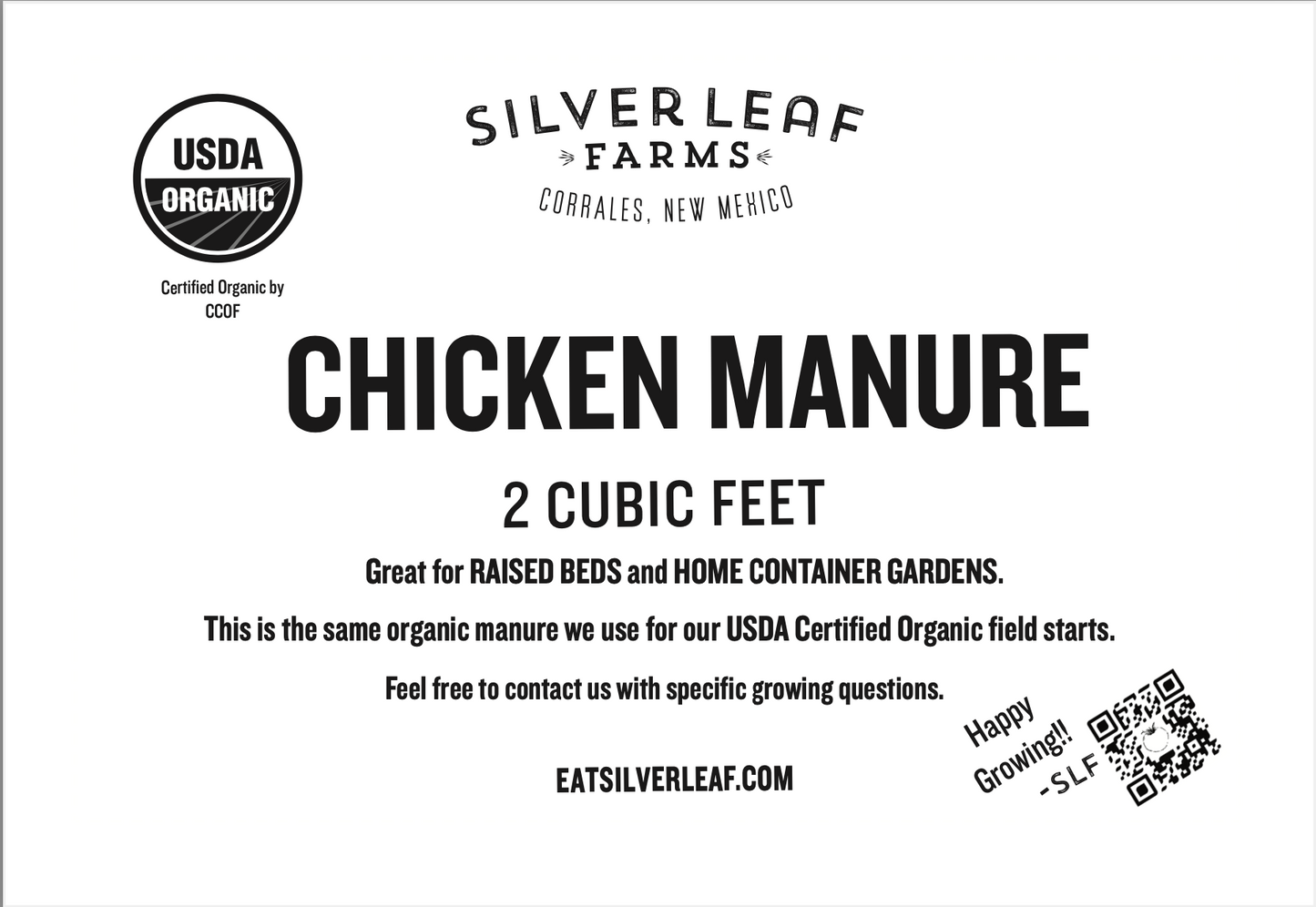 Chicken Manure - Self Checkout